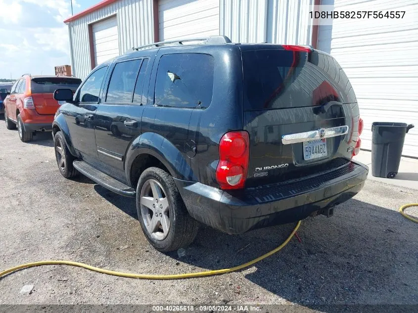 2007 Dodge Durango Limited VIN: 1D8HB58257F564557 Lot: 40265618