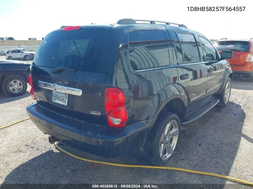 2007 Dodge Durango Limited VIN: 1D8HB58257F564557 Lot: 40265618