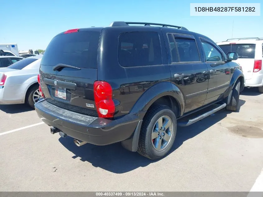 1D8HB48287F581282 2007 Dodge Durango Slt