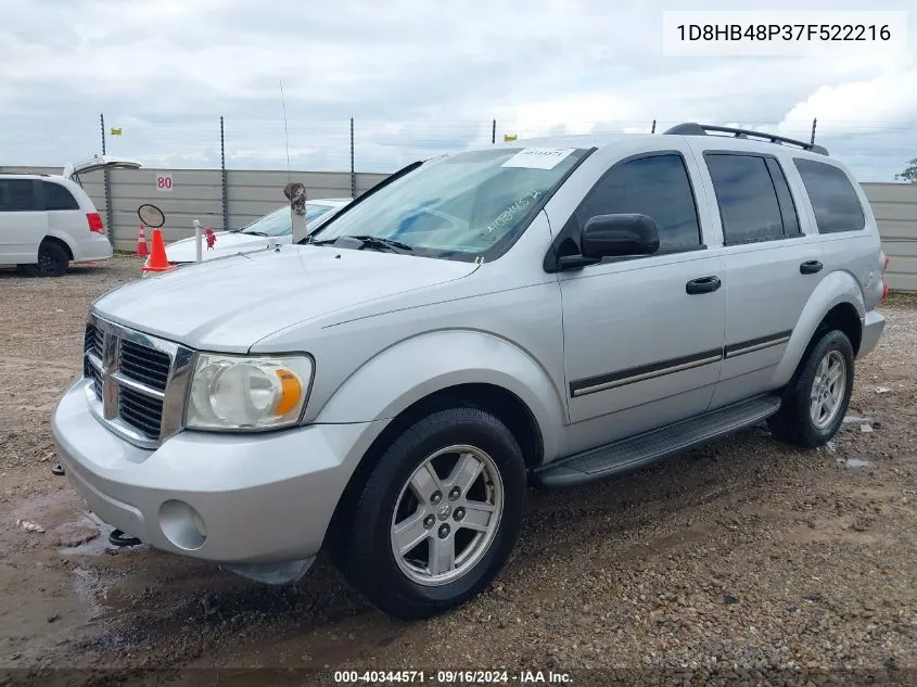 1D8HB48P37F522216 2007 Dodge Durango Slt