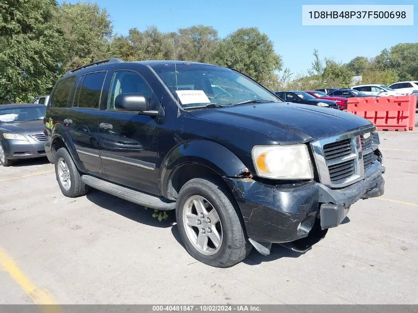 2007 Dodge Durango Slt VIN: 1D8HB48P37F500698 Lot: 40481847