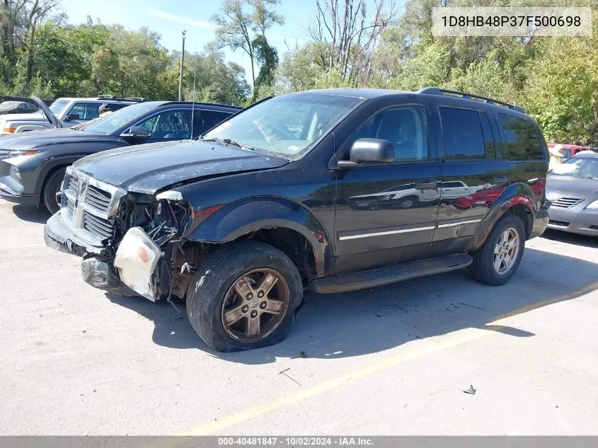 2007 Dodge Durango Slt VIN: 1D8HB48P37F500698 Lot: 40481847