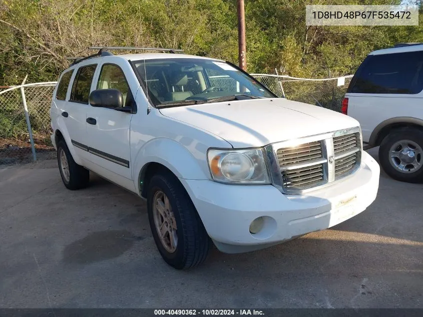 2007 Dodge Durango Slt VIN: 1D8HD48P67F535472 Lot: 40490362