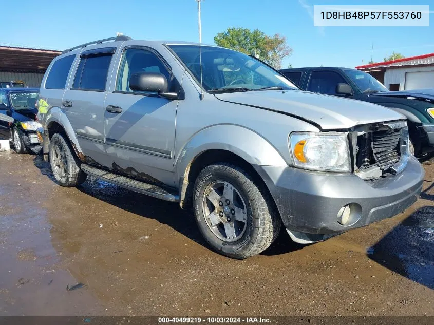 2007 Dodge Durango Slt VIN: 1D8HB48P57F553760 Lot: 40499219