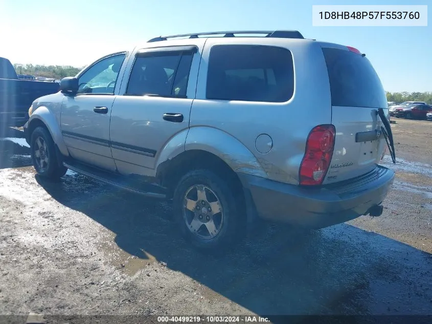 1D8HB48P57F553760 2007 Dodge Durango Slt