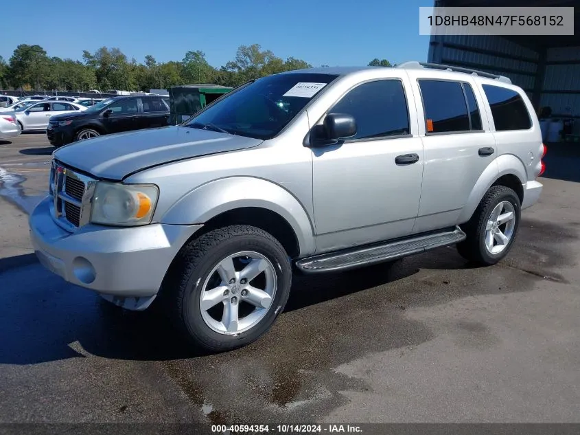 2007 Dodge Durango Slt VIN: 1D8HB48N47F568152 Lot: 40594354