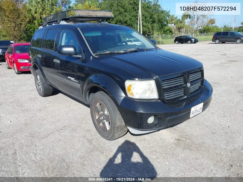 2007 Dodge Durango Slt VIN: 1D8HD48207F572294 Lot: 40655241