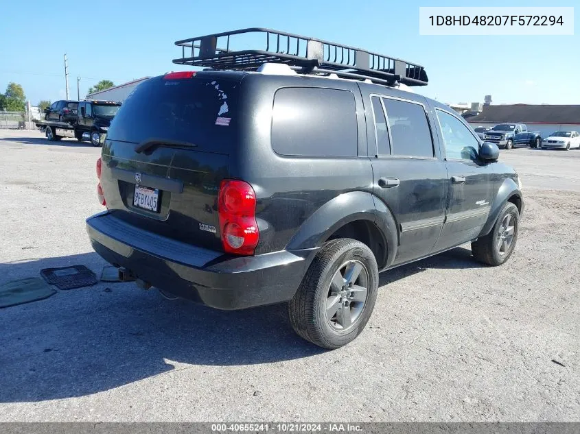 2007 Dodge Durango Slt VIN: 1D8HD48207F572294 Lot: 40655241