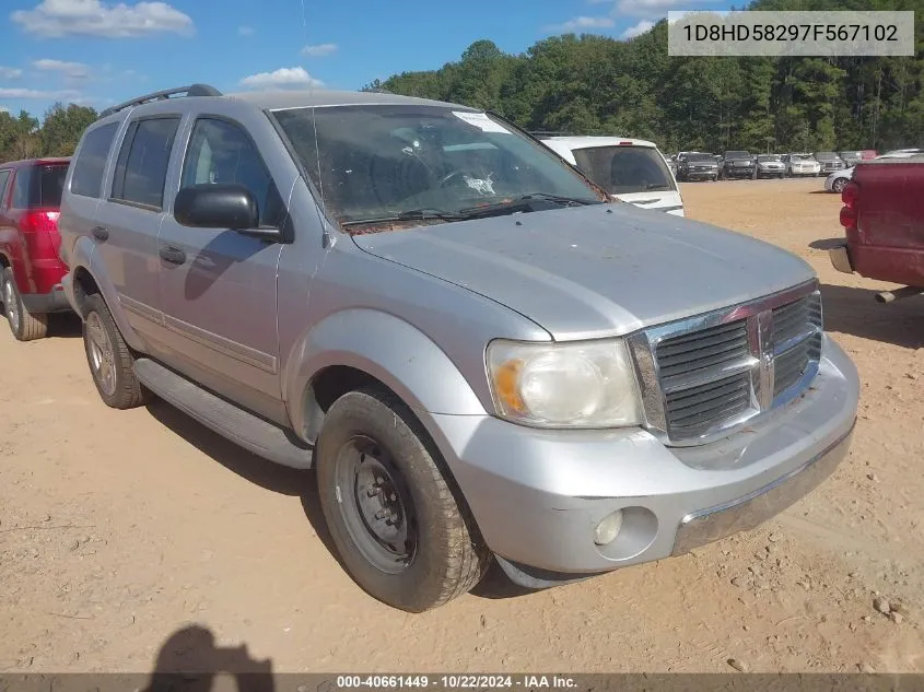 2007 Dodge Durango Limited VIN: 1D8HD58297F567102 Lot: 40661449