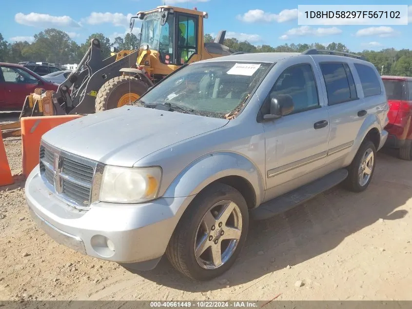 2007 Dodge Durango Limited VIN: 1D8HD58297F567102 Lot: 40661449