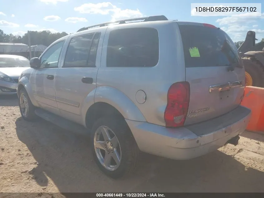 1D8HD58297F567102 2007 Dodge Durango Limited