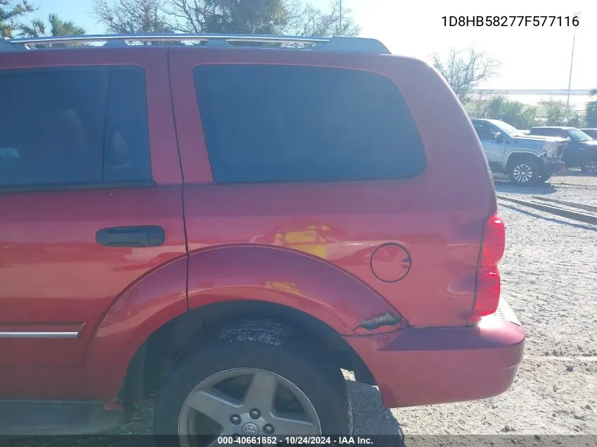 1D8HB58277F577116 2007 Dodge Durango Limited