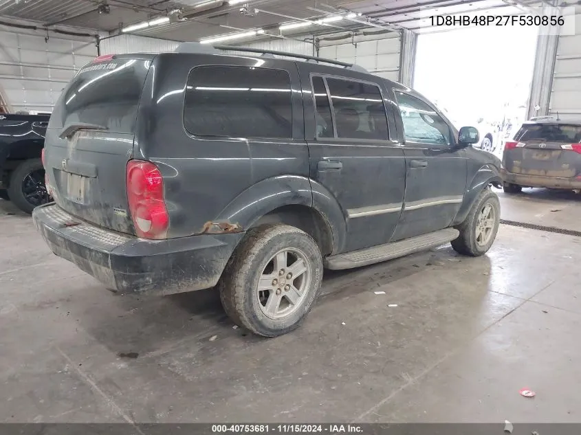 2007 Dodge Durango Slt VIN: 1D8HB48P27F530856 Lot: 40753681