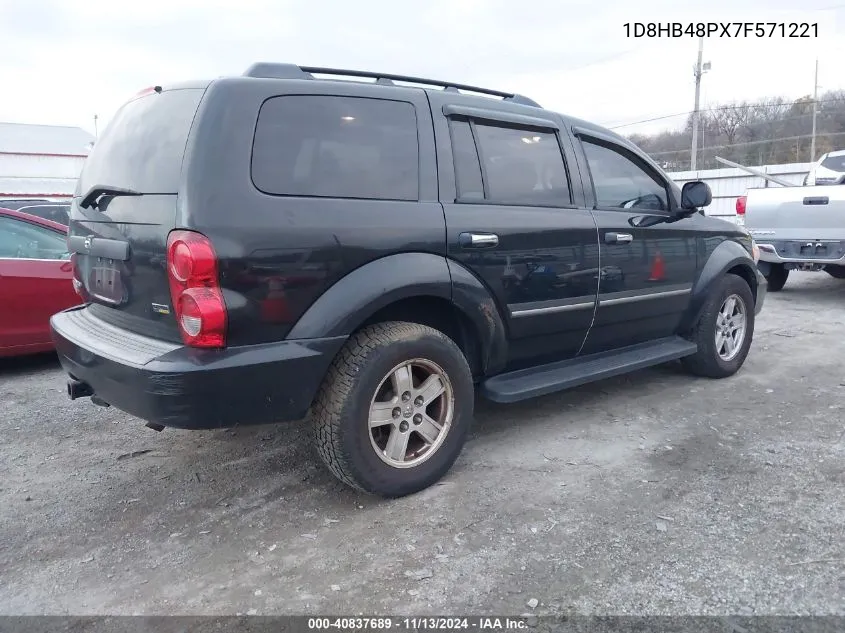 1D8HB48PX7F571221 2007 Dodge Durango Slt