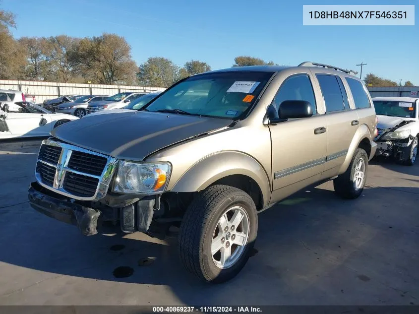 2007 Dodge Durango Slt VIN: 1D8HB48NX7F546351 Lot: 40869237