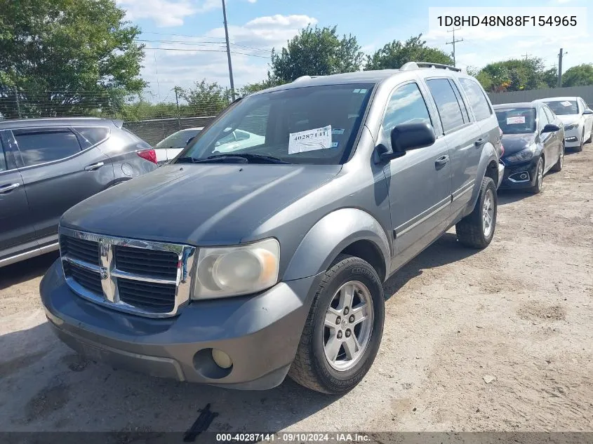 2008 Dodge Durango Slt VIN: 1D8HD48N88F154965 Lot: 40287141