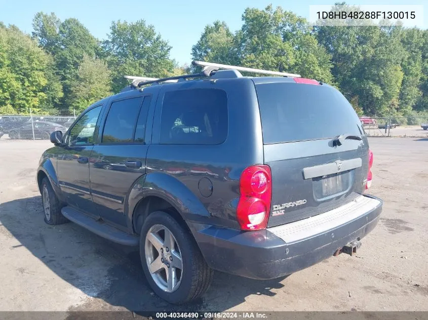 2008 Dodge Durango Slt VIN: 1D8HB48288F130015 Lot: 40346490