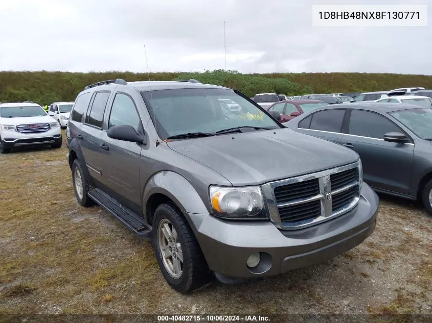 2008 Dodge Durango Slt VIN: 1D8HB48NX8F130771 Lot: 40482715