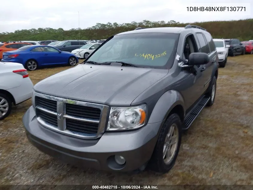 2008 Dodge Durango Slt VIN: 1D8HB48NX8F130771 Lot: 40482715