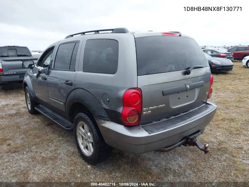 1D8HB48NX8F130771 2008 Dodge Durango Slt