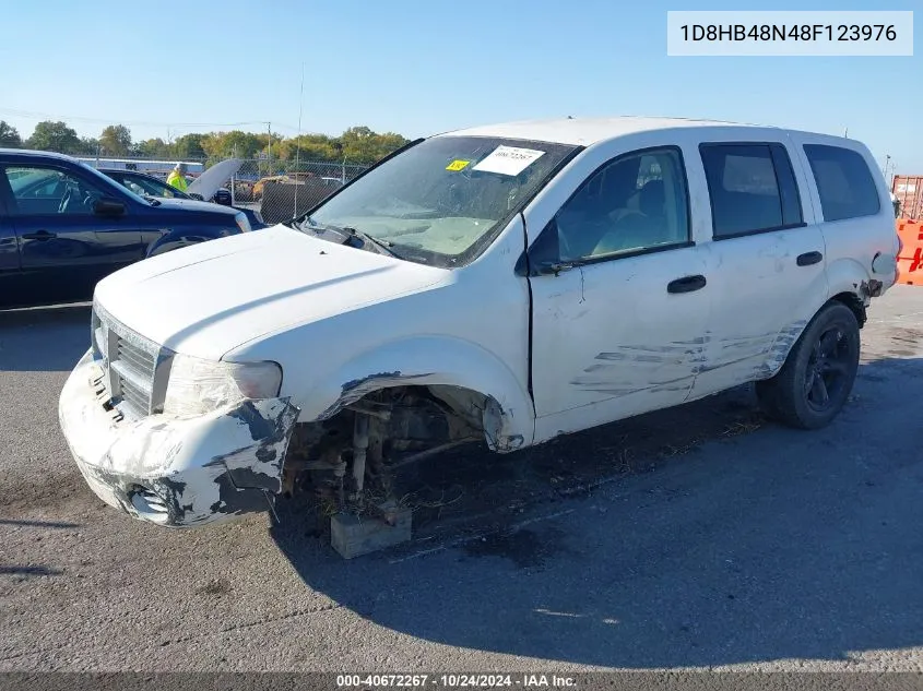 2008 Dodge Durango Slt VIN: 1D8HB48N48F123976 Lot: 40672267