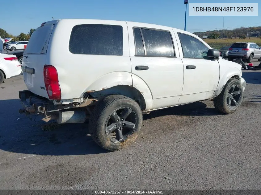 2008 Dodge Durango Slt VIN: 1D8HB48N48F123976 Lot: 40672267