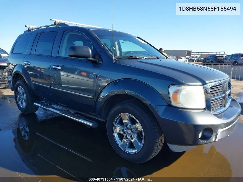 2008 Dodge Durango Limited VIN: 1D8HB58N68F155494 Lot: 40791504