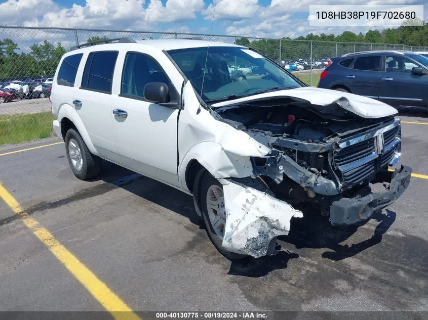 1D8HB38P19F702680 2009 Dodge Durango Se