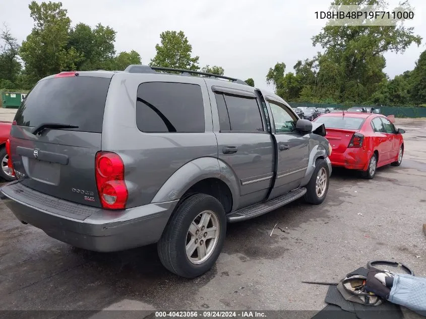 2009 Dodge Durango Slt VIN: 1D8HB48P19F711000 Lot: 40423056