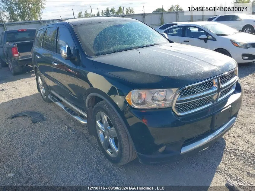 1D4SE5GT4BC630874 2011 Dodge Durango Citadel