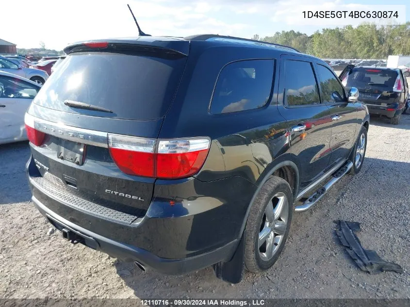 1D4SE5GT4BC630874 2011 Dodge Durango Citadel