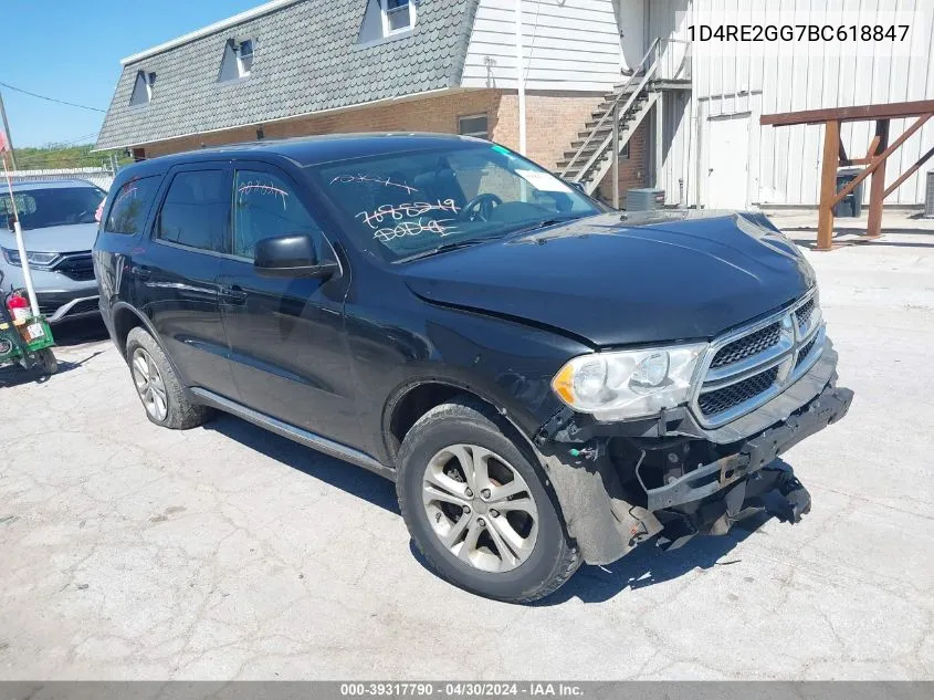 2011 Dodge Durango Express VIN: 1D4RE2GG7BC618847 Lot: 39317790