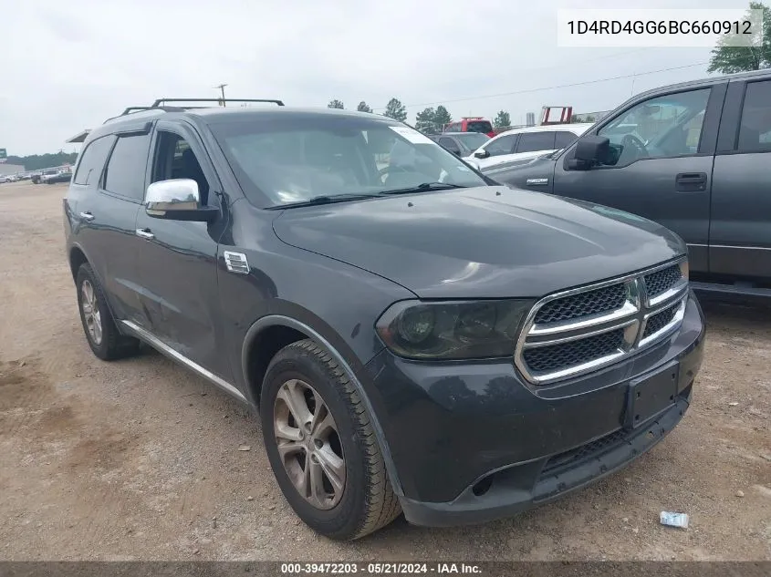 2011 Dodge Durango Crew VIN: 1D4RD4GG6BC660912 Lot: 39472203