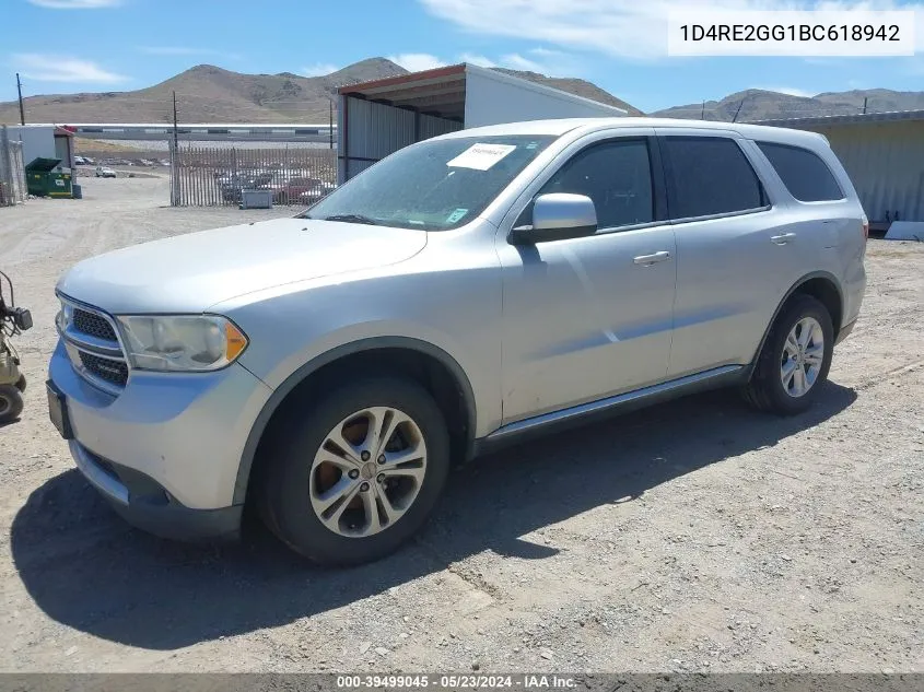 1D4RE2GG1BC618942 2011 Dodge Durango Express