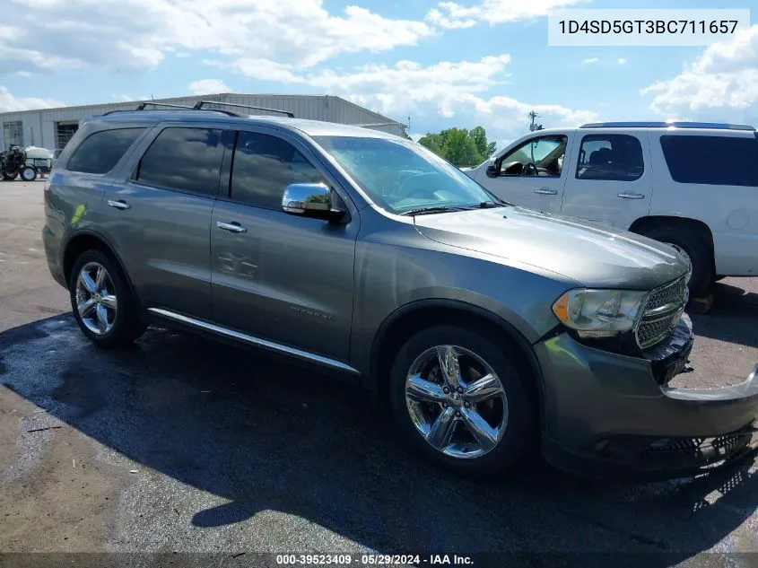 2011 Dodge Durango Citadel VIN: 1D4SD5GT3BC711657 Lot: 40680782