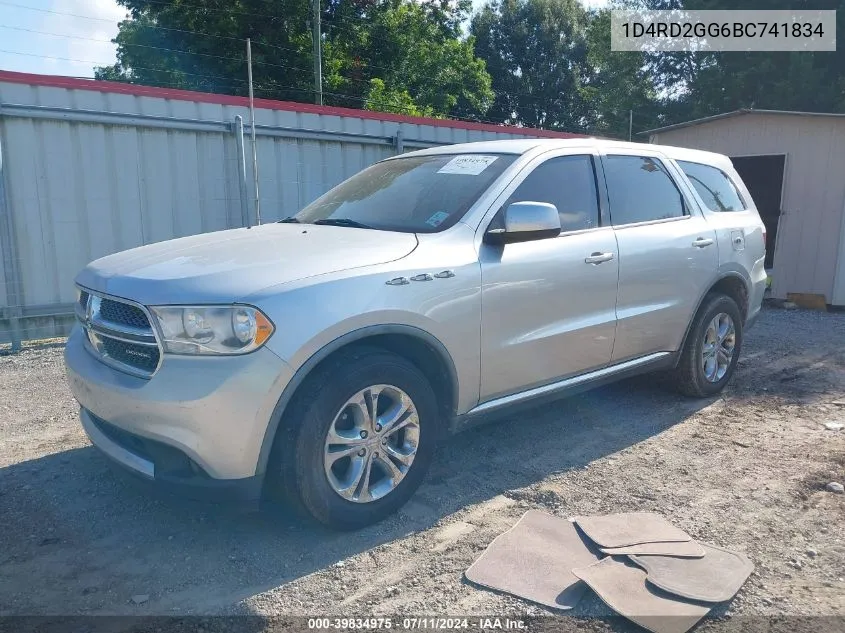 2011 Dodge Durango Express VIN: 1D4RD2GG6BC741834 Lot: 39834975