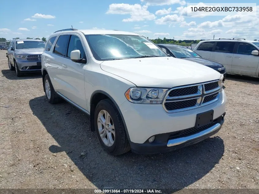 2011 Dodge Durango Express VIN: 1D4RE2GGXBC733958 Lot: 39913864