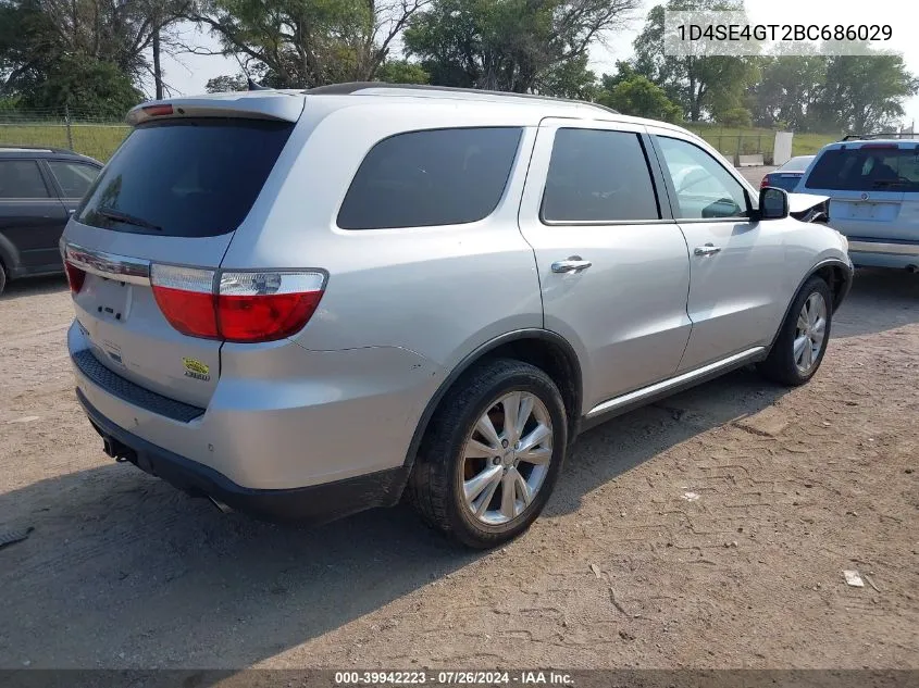 2011 Dodge Durango Crew VIN: 1D4SE4GT2BC686029 Lot: 39942223