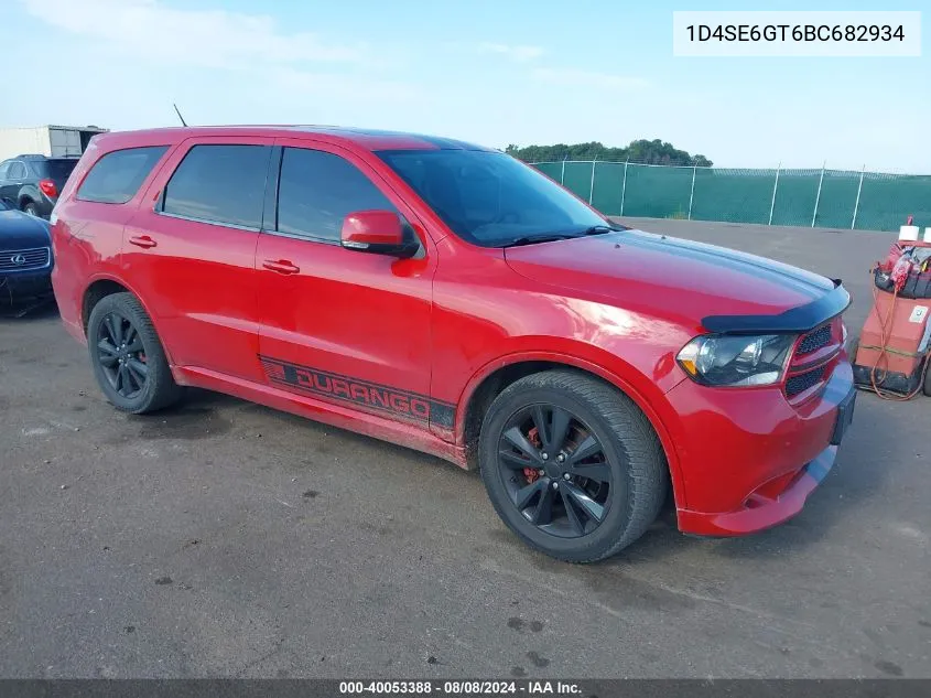 2011 Dodge Durango R/T VIN: 1D4SE6GT6BC682934 Lot: 40053388