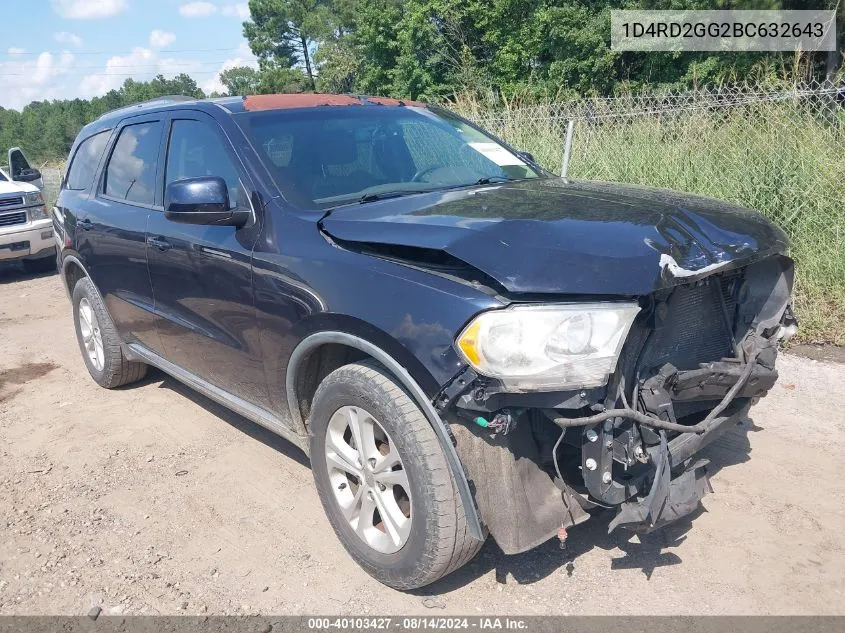 2011 Dodge Durango Express VIN: 1D4RD2GG2BC632643 Lot: 40103427