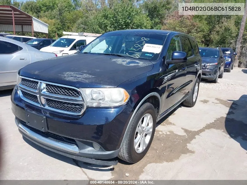 2011 Dodge Durango Express VIN: 1D4RD2GG6BC615828 Lot: 40148654