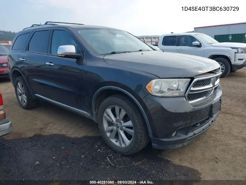 1D4SE4GT3BC630729 2011 Dodge Durango Crew