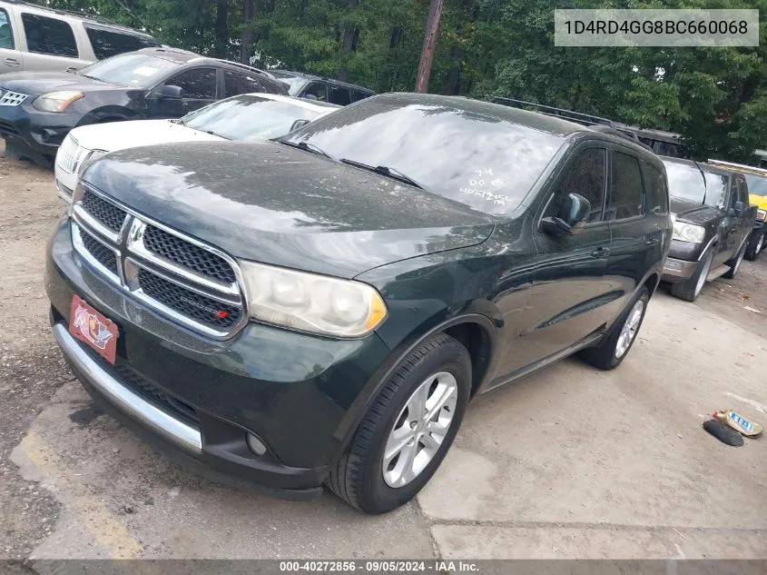 1D4RD4GG8BC660068 2011 Dodge Durango Crew