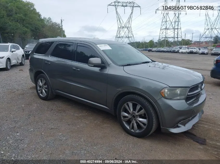 2011 Dodge Durango R/T VIN: 1D4SE6GT9BC682846 Lot: 40274994