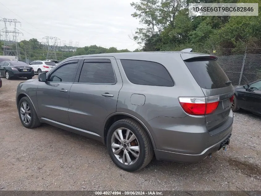 2011 Dodge Durango R/T VIN: 1D4SE6GT9BC682846 Lot: 40274994