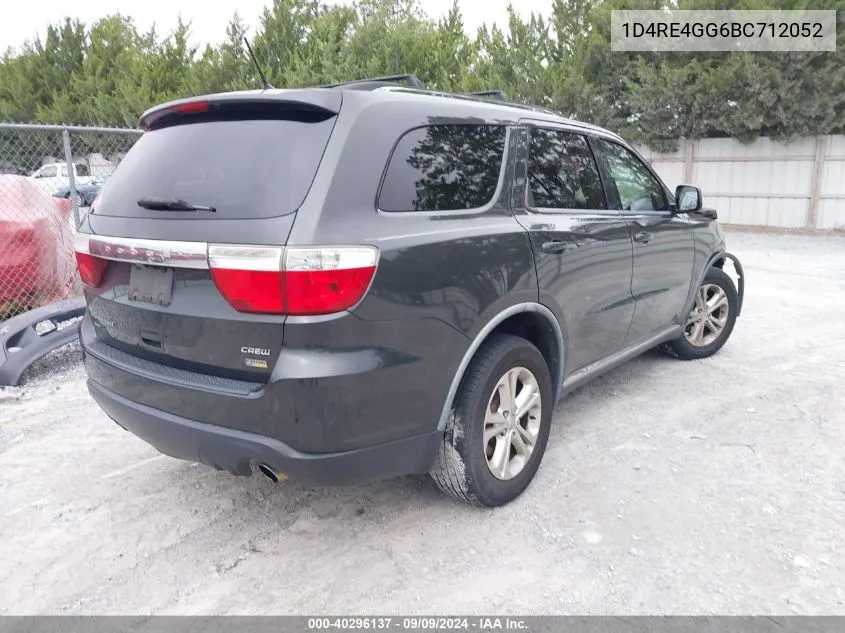 2011 Dodge Durango Crew VIN: 1D4RE4GG6BC712052 Lot: 40296137