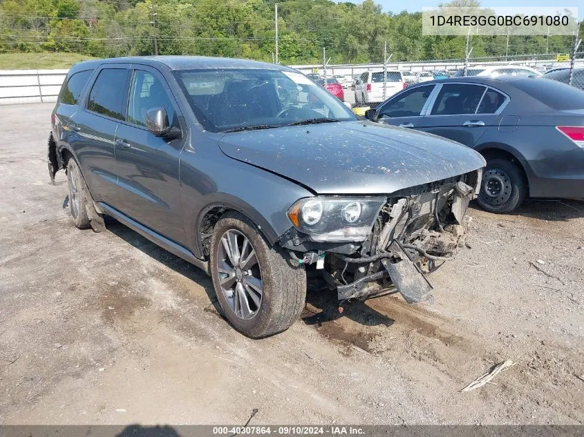 2011 Dodge Durango Heat VIN: 1D4RE3GG0BC691080 Lot: 40307864