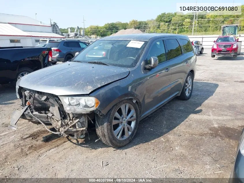 2011 Dodge Durango Heat VIN: 1D4RE3GG0BC691080 Lot: 40307864