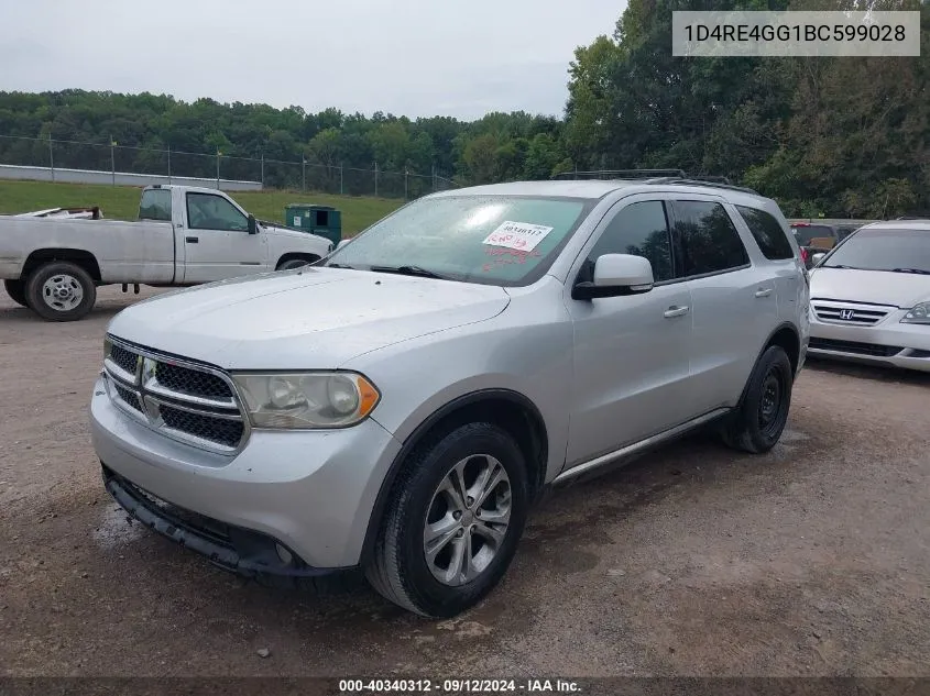 1D4RE4GG1BC599028 2011 Dodge Durango Crew