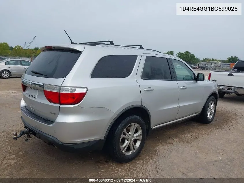 2011 Dodge Durango Crew VIN: 1D4RE4GG1BC599028 Lot: 40340312